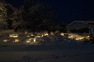 Panoramica coperto di neve